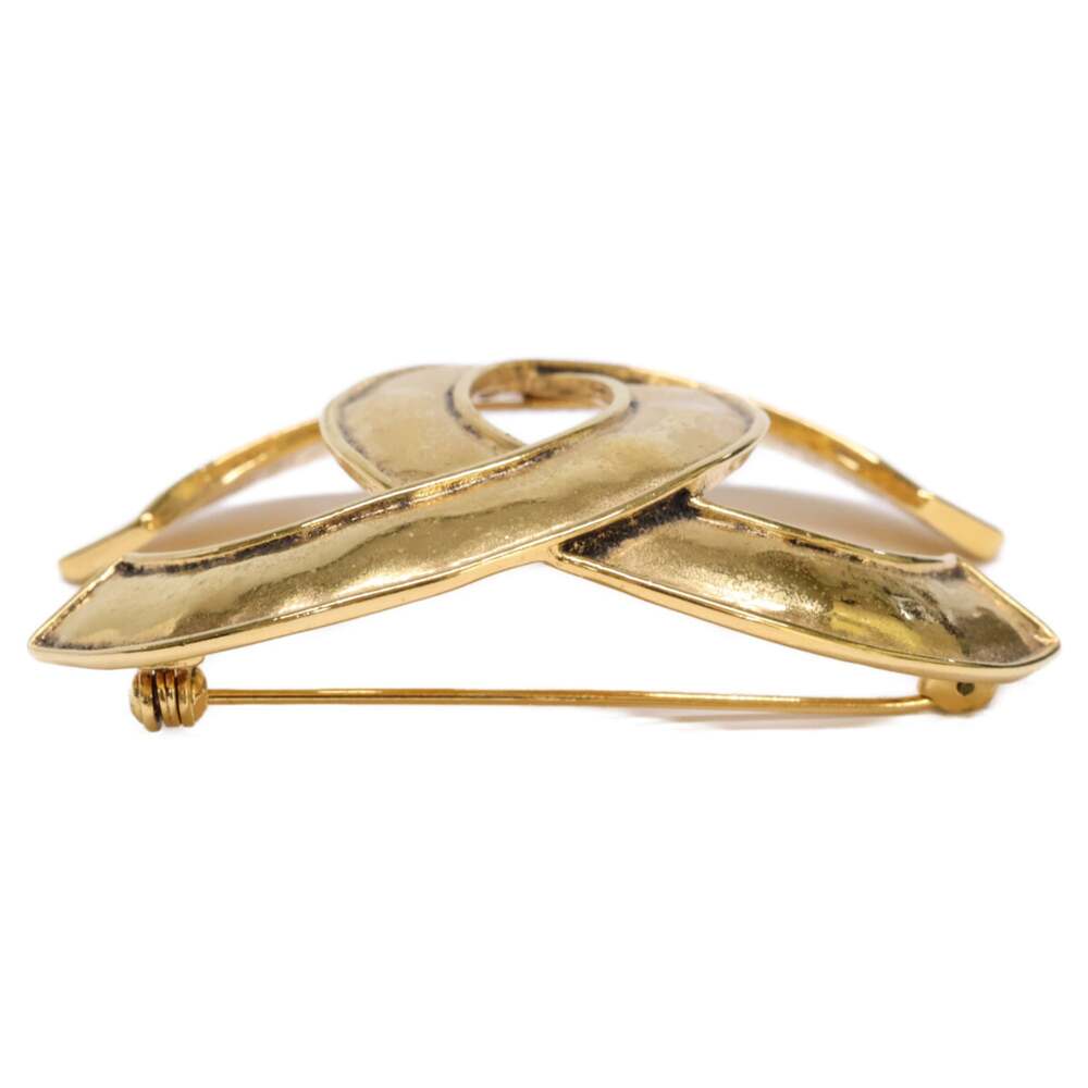 Chanel Cc Logo Brooch Gold-Tone Metal #243973C98B - Picture 3 of 8